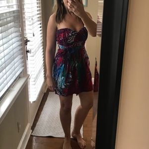 Fun bright mini dress